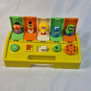 Vintage Playskool Sesame Street Poppin Pals Toy 1985 - GUC